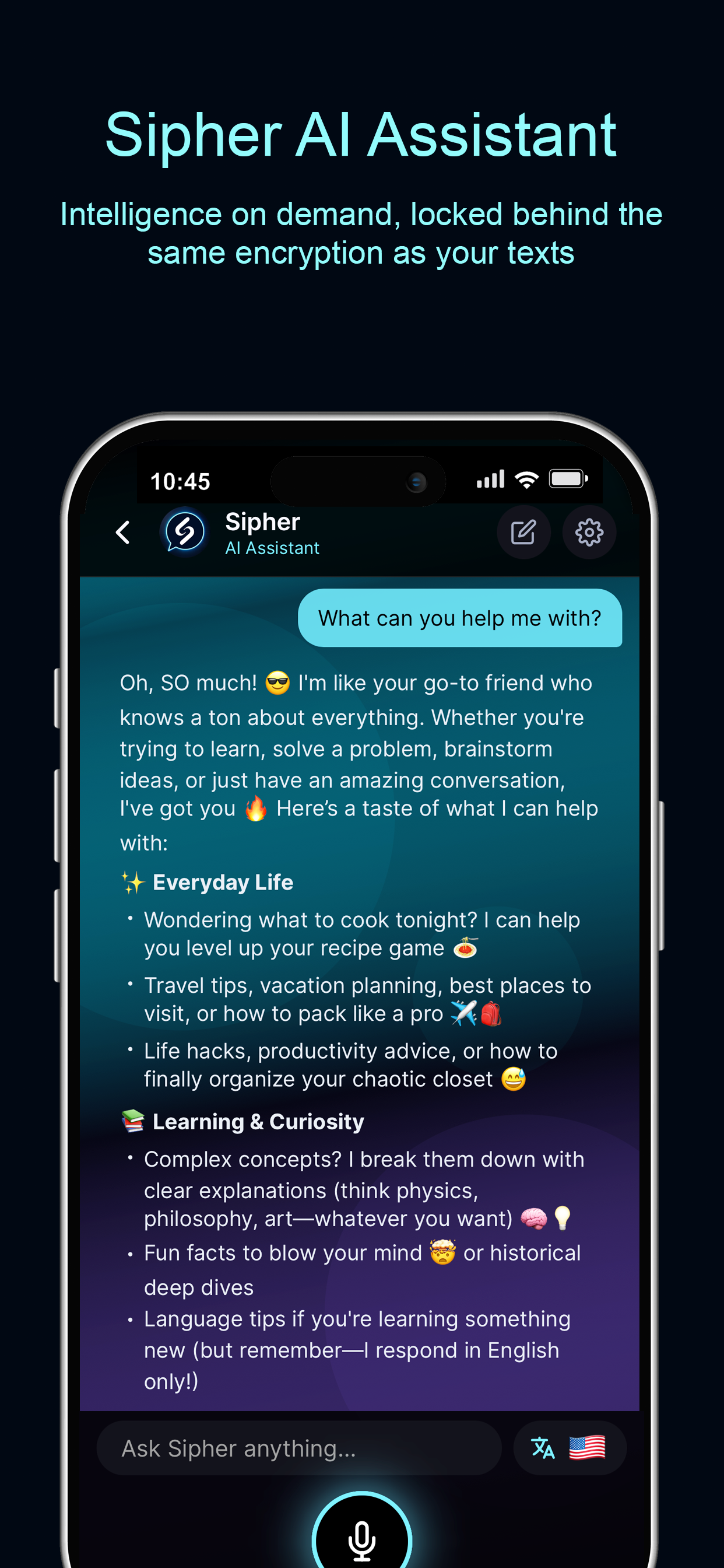 Sipher AI Assistant