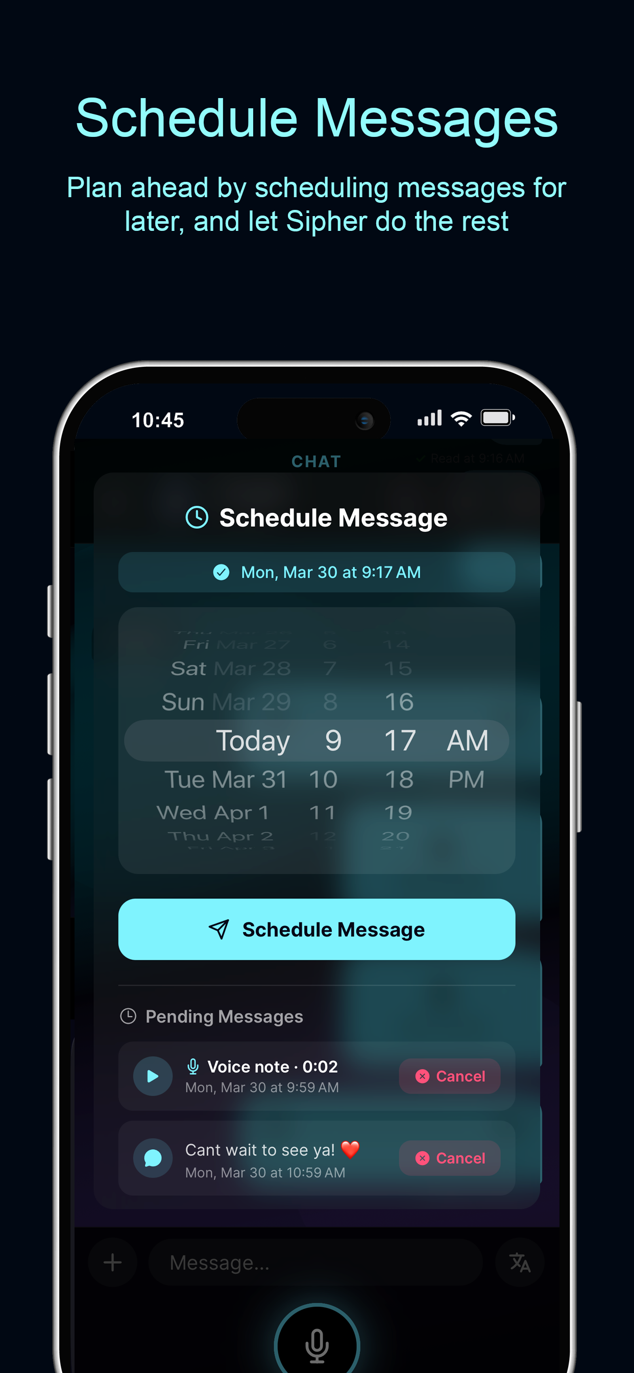 Schedule Messages