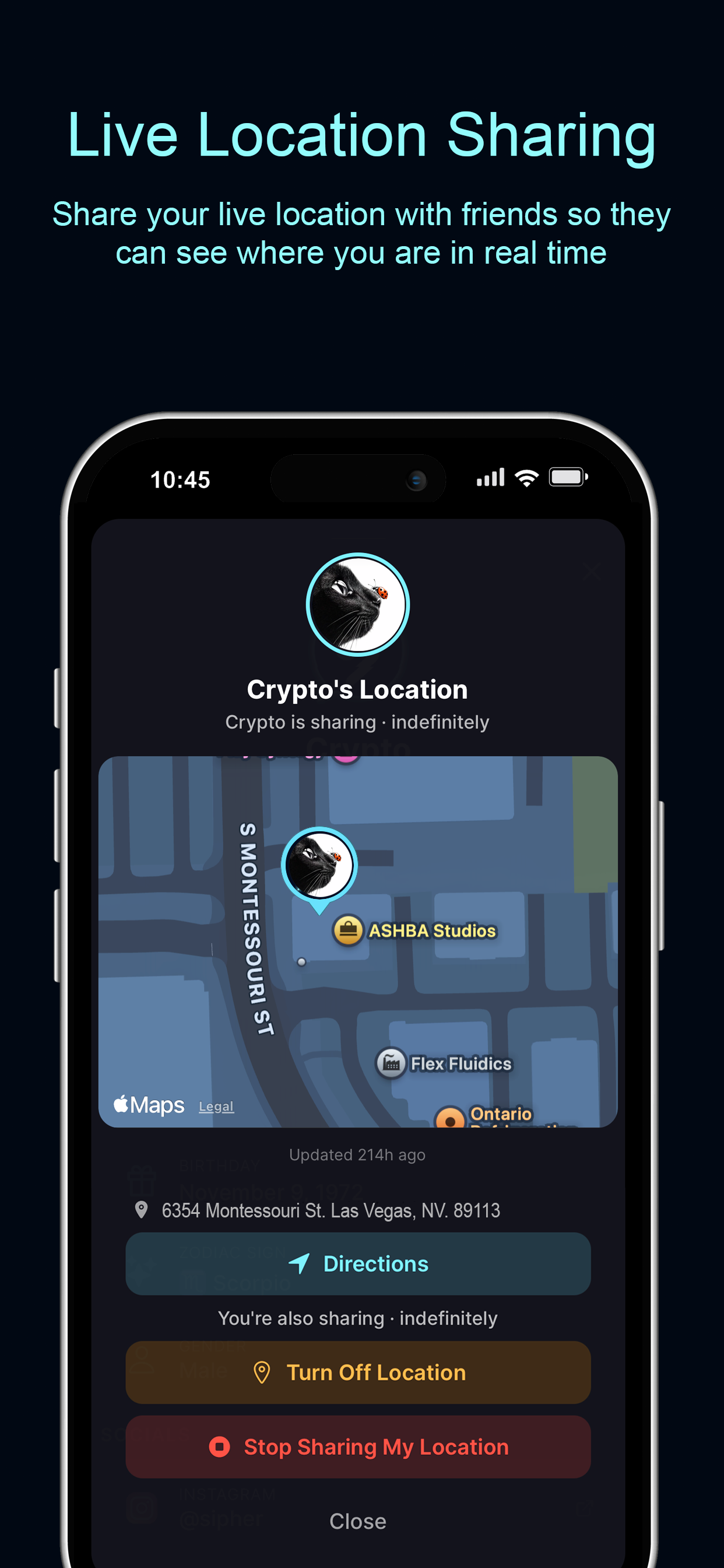 Live Location Sharing